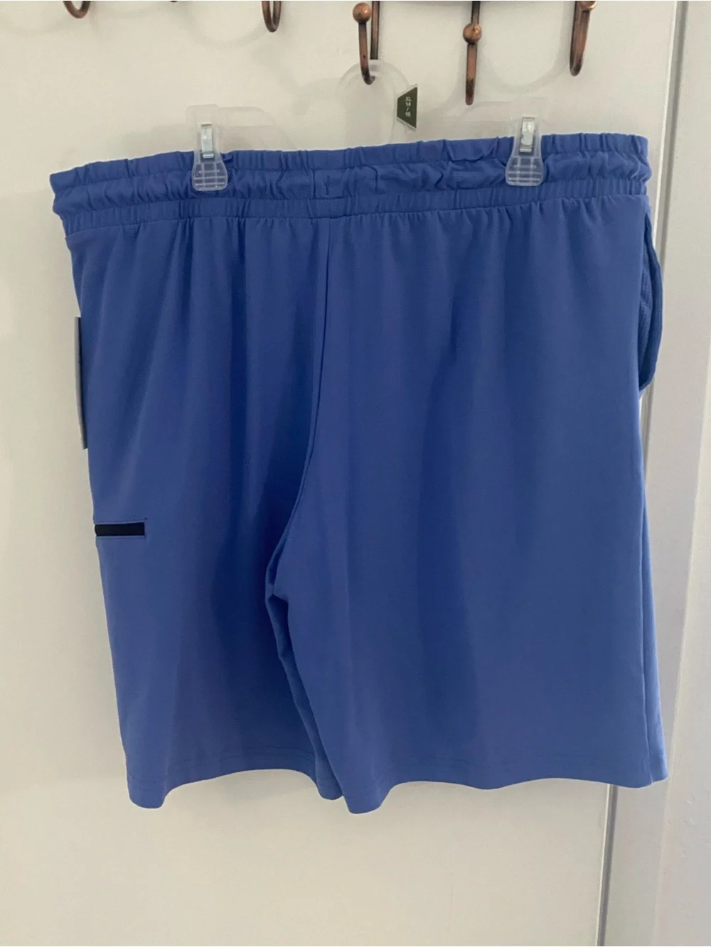 Athletic Works Royal Blue Youth Athletic Shorts with Yellow Logo